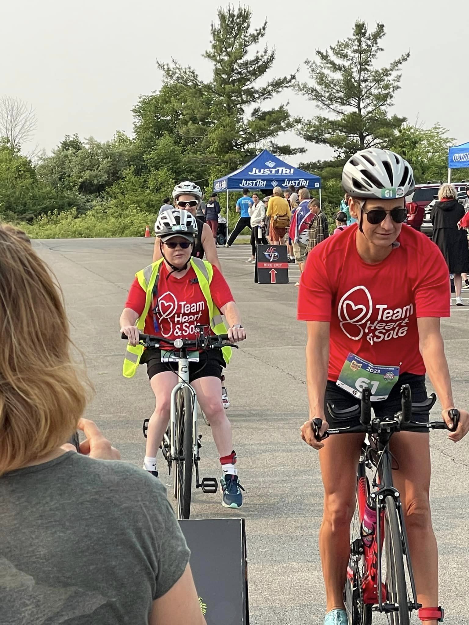 Deer Creek Triathlon/Duathlon June, 2023 Team Heart and Sole